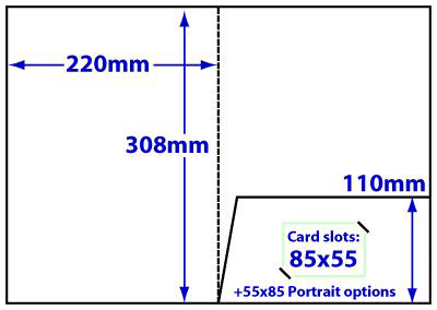 FA4_1 A4 folder with glue-fixed pocket